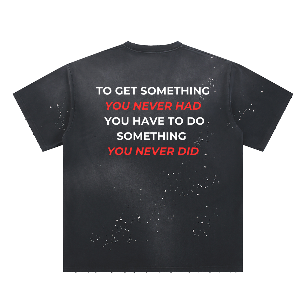 Hand-Frayed Sunfade Paint Splatter T-Shirt