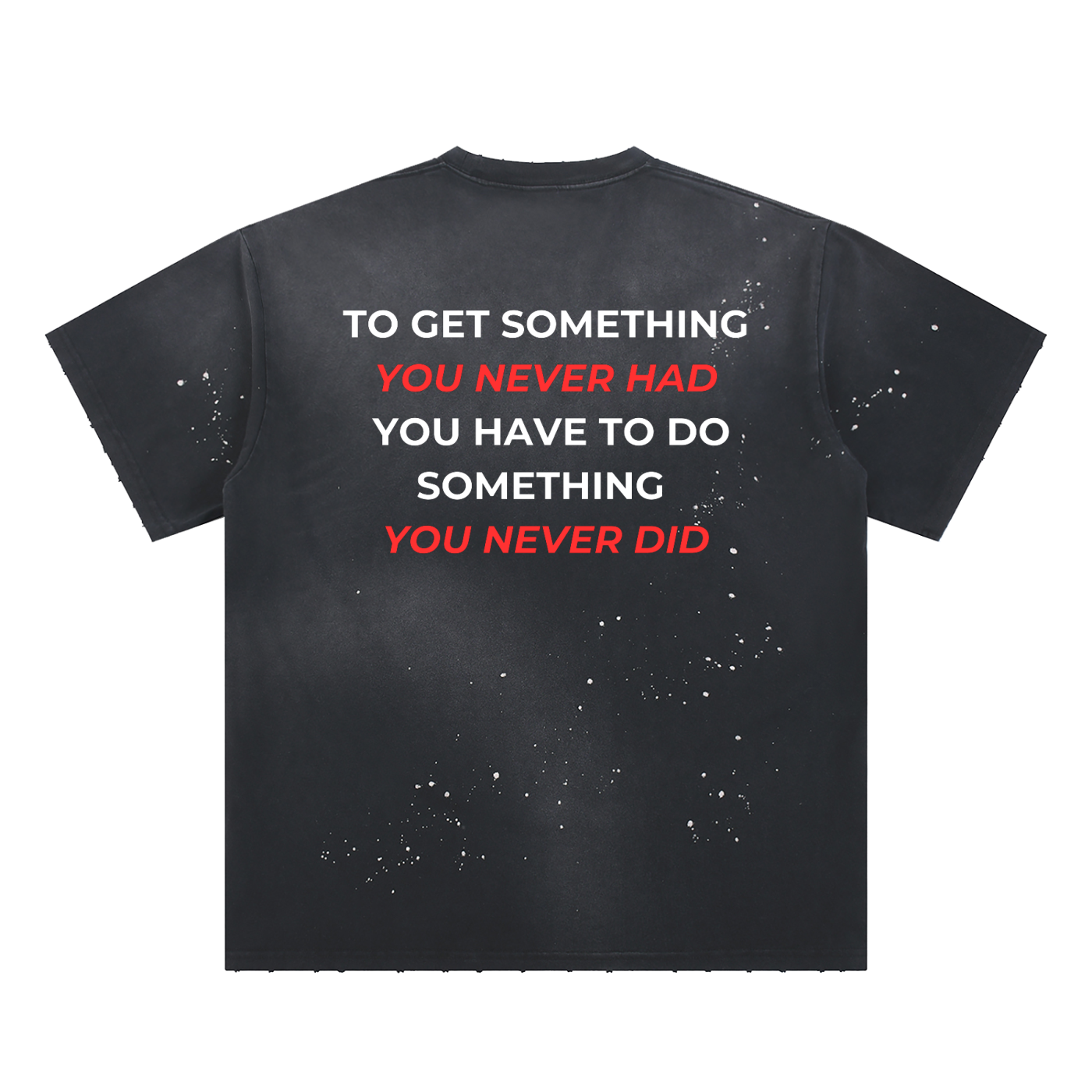 Hand-Frayed Sunfade Paint Splatter T-Shirt
