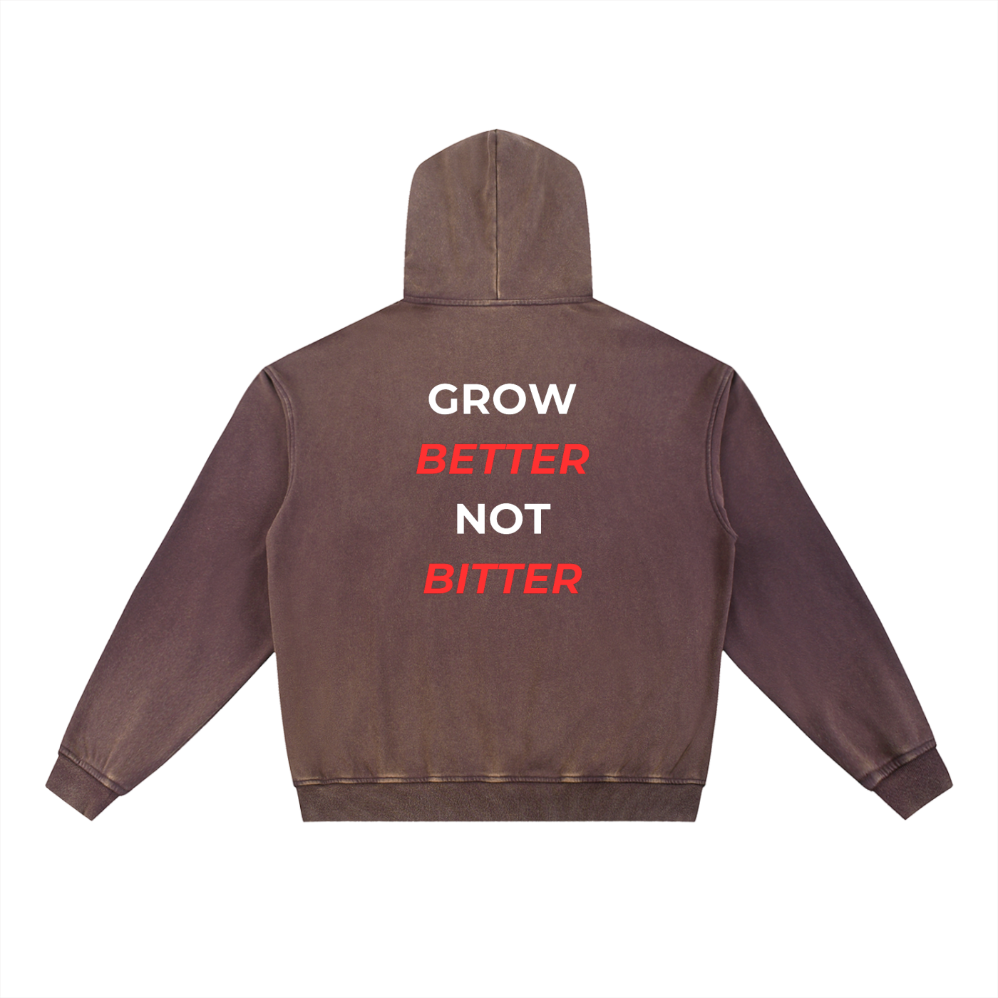 Vintage Washed Gradient Fleece Hoodie