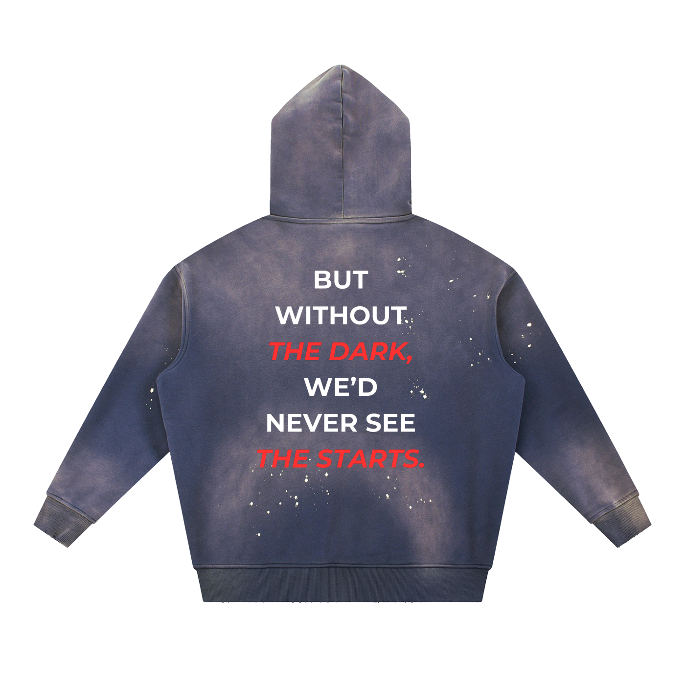 Vintage Washed Frayed Fleece Hoodie