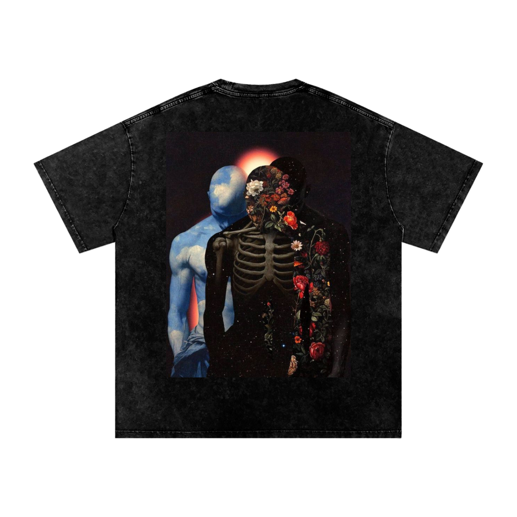 Snow Washed Oversized Cotton T-Shirt