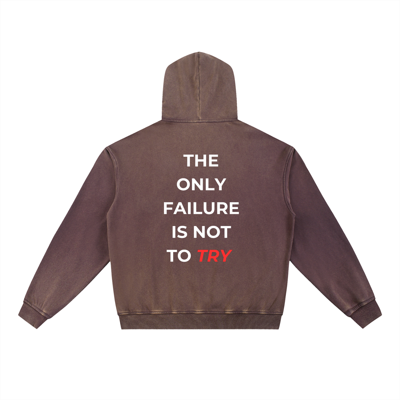 Vintage Washed Gradient Fleece Hoodie