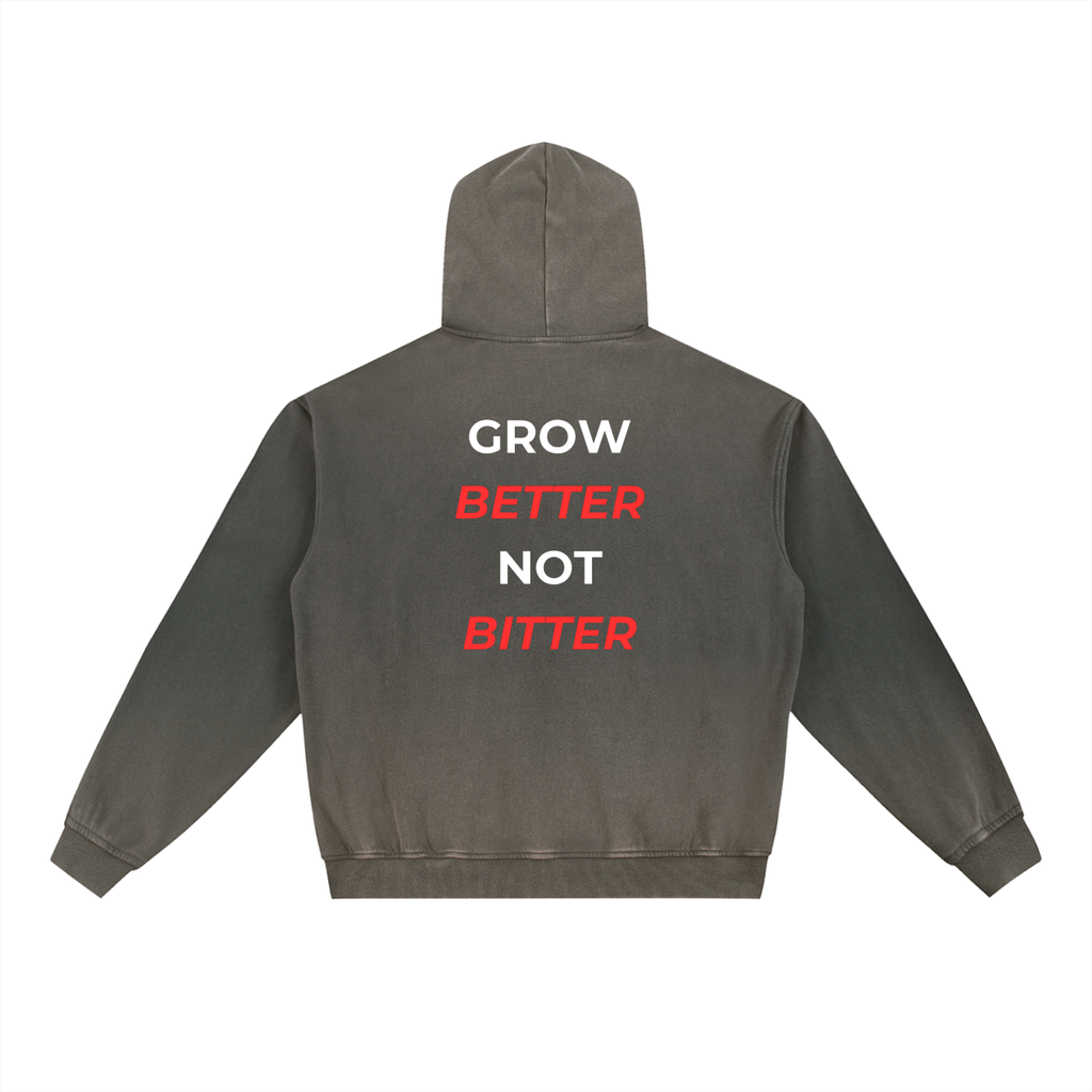 Vintage Washed Gradient Fleece Hoodie