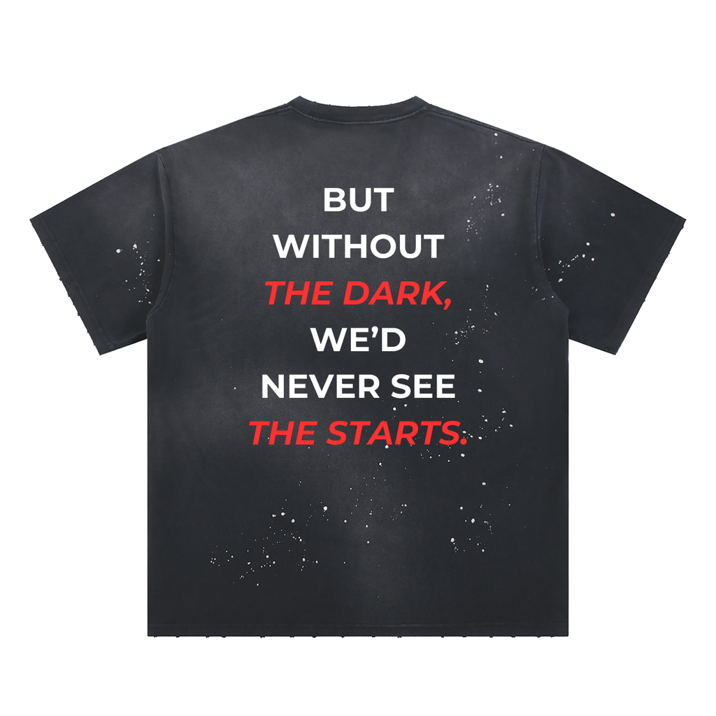Hand-Frayed Sunfade Paint Splatter T-Shirt