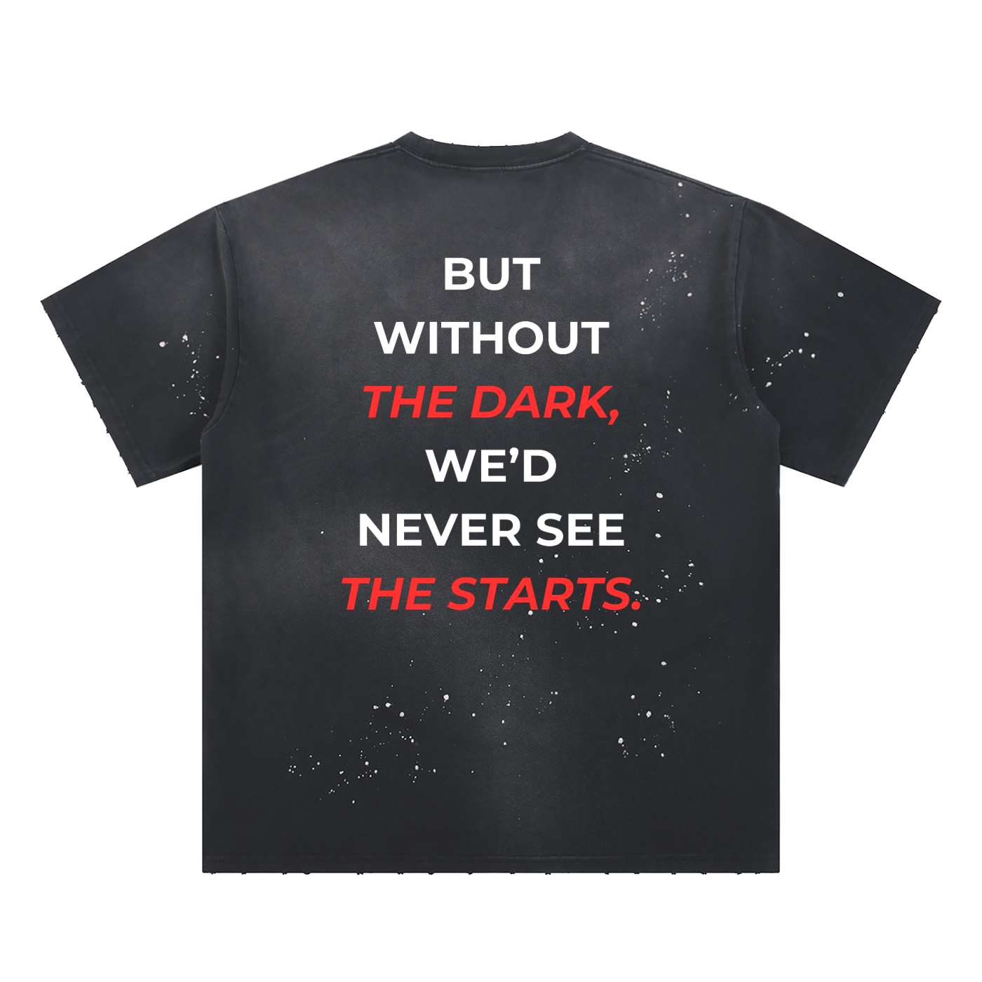 Hand-Frayed Sunfade Paint Splatter T-Shirt