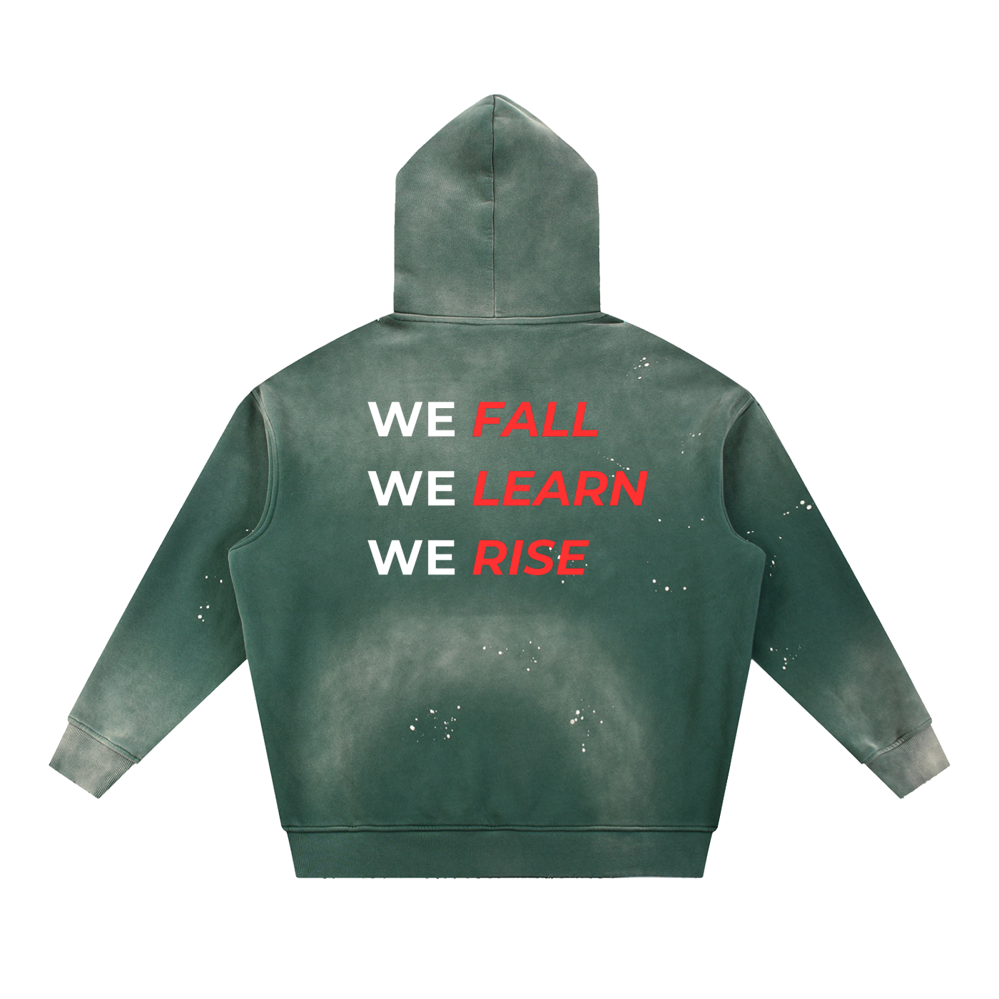 Vintage Washed Frayed Fleece Hoodie