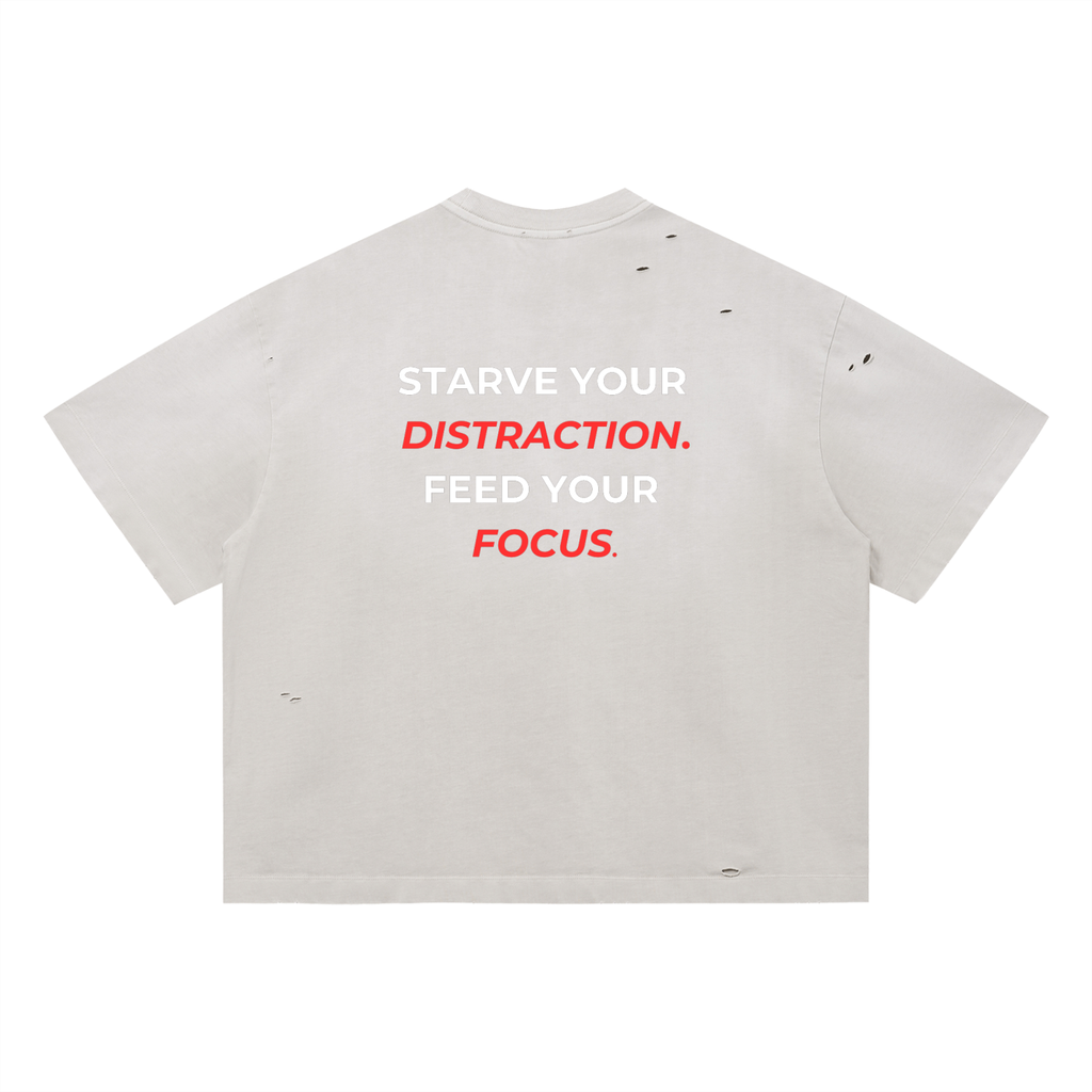 Vintage Washed Distressed Boxy Oversized T-Shirt