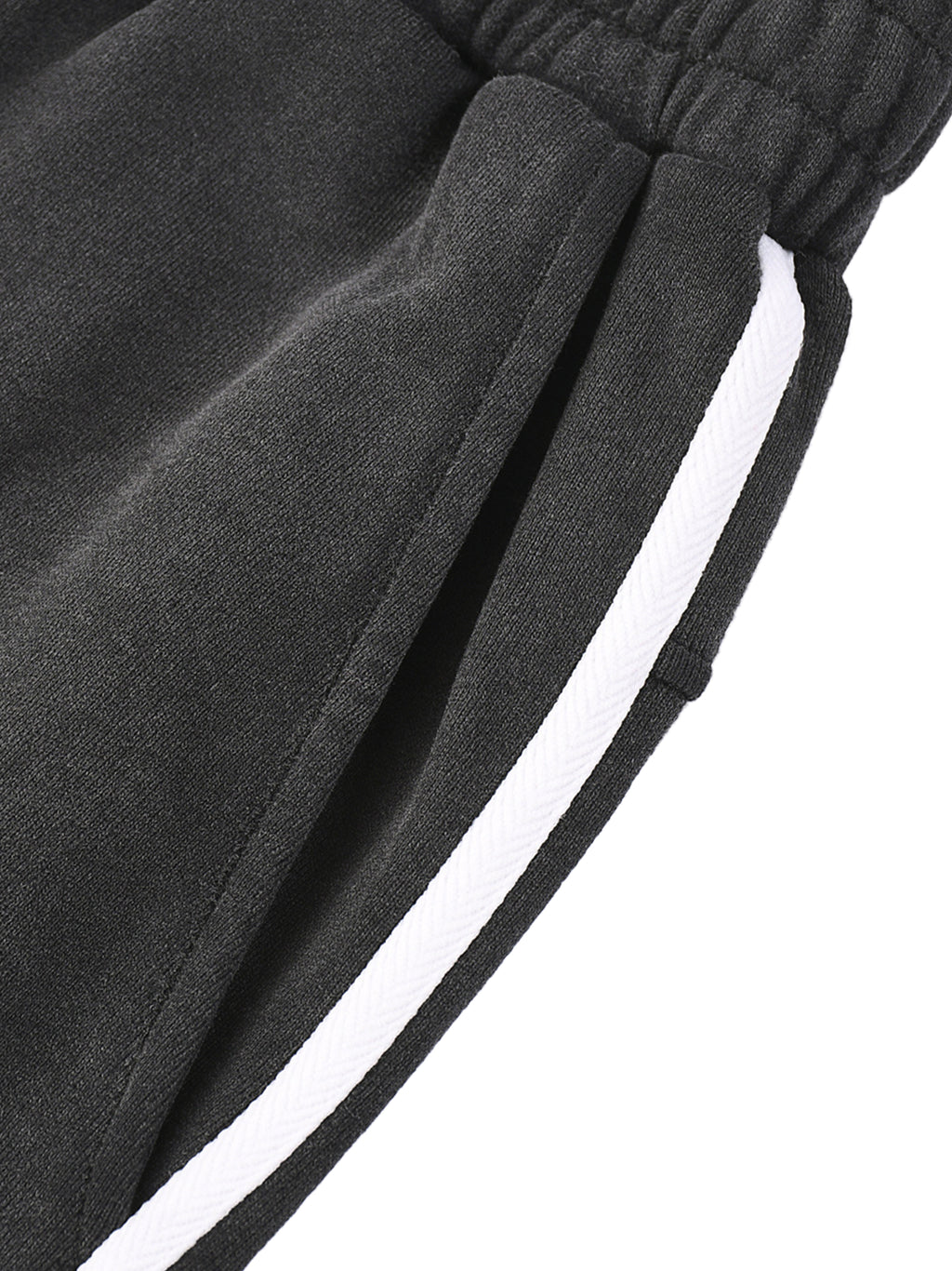 Snow Washed Contrast Tape Sweatpants