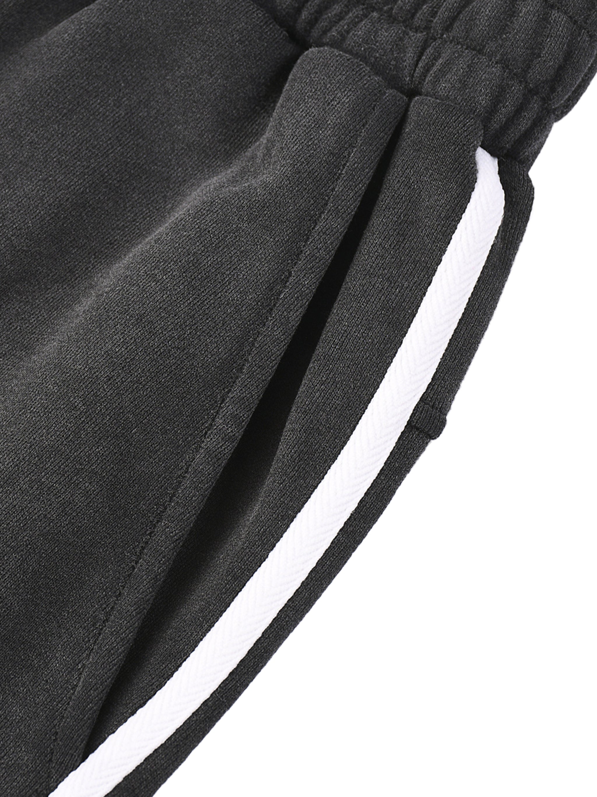 Snow Washed Contrast Tape Sweatpants