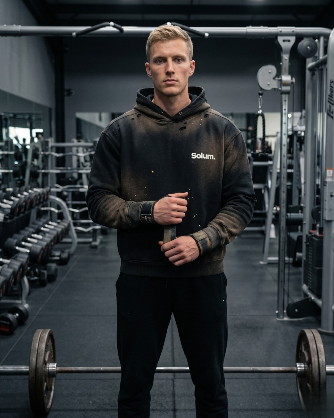 Sun Fade Frayed Fleece Hoodie