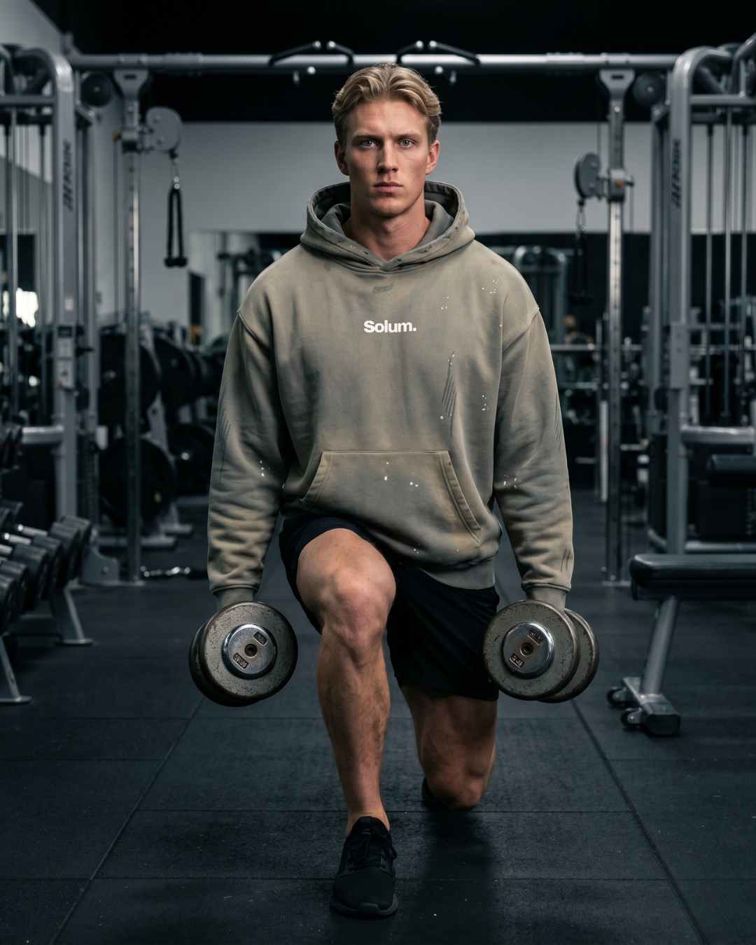 Vintage Washed Frayed Fleece Hoodie